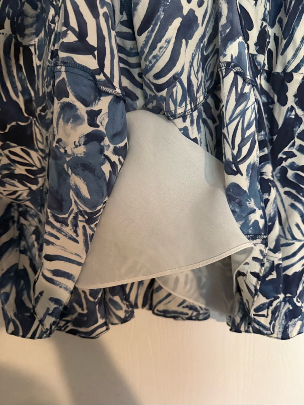 Blue & White Ralph Lauren A-Line Skirt - Picture 5 of 5